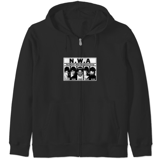 Discover NWA Zip Hoodies - NWA Apparel - 90s Hiphop Tupac Rap Hip Hop Legend Zip Hoodies