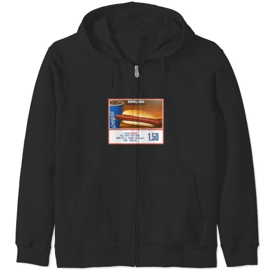 Discover Costco Kirkland Hotdog Glizzy Combo Unisex Zip Hoodies