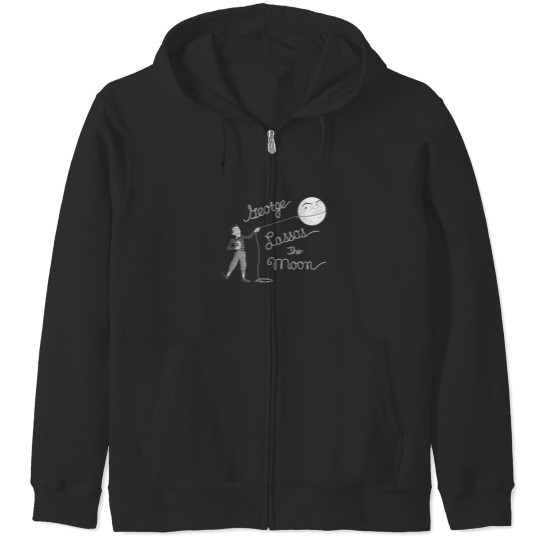 Discover George Lassos the Moon Zip Hoodies