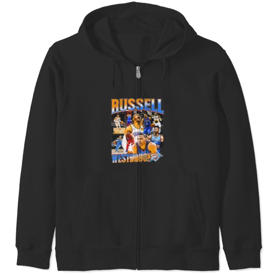 Discover Russell Westbrook OKC Vintage Zip Hoodies, Russell Westbrook Fan Tees, Basketball Zip Hoodies