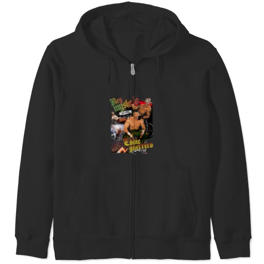 Discover Limited Rey Mysterio x Eddie Guerrero Vintage 90s Zip Hoodies