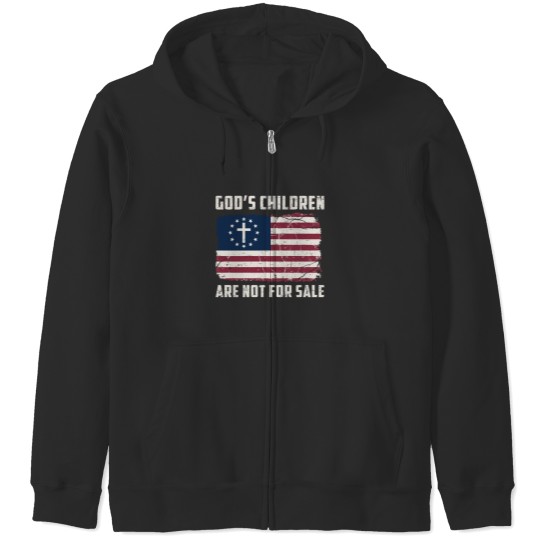 Discover God's Children Are Not For Sale Inspirational Zip Hoodie