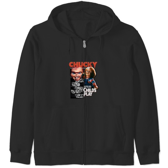 Discover Chucky Zip Hoodies