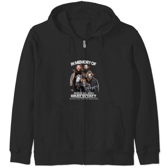 Discover In Memory Of August 24 Zip Hoodies, 2023 Bray Wyatt Thank You Zip Hoodies