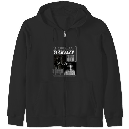 Discover Vintage 21 Savage Zip Hoodies | 21 Savage Merch