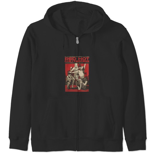 Discover Vintage RHCP Tour 1991 Zip Hoodies, Red Hot Chili Peppers Rock Band 2023 Zip Hoodies
