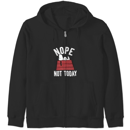 Discover Snoopy Nope Not Today Zip Hoodies