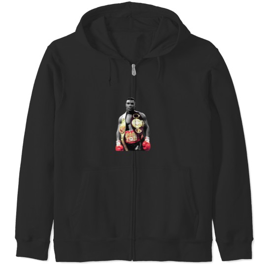 Discover Mike Tyson Boxing Men Zip Hoodies Black Cotton Zip Hoodies All Sizes S to 5XL