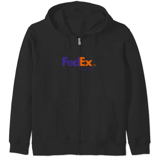 Discover FedEx Ground Delivery Logo Zip Hoodies