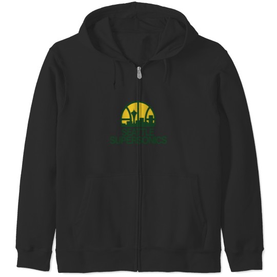 Discover Supersonics Seattle Zip Hoodies