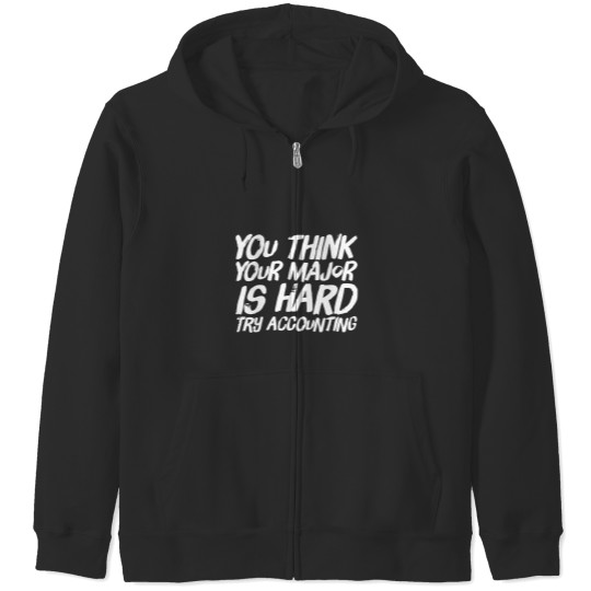Discover Accounting Major Zip Hoodies