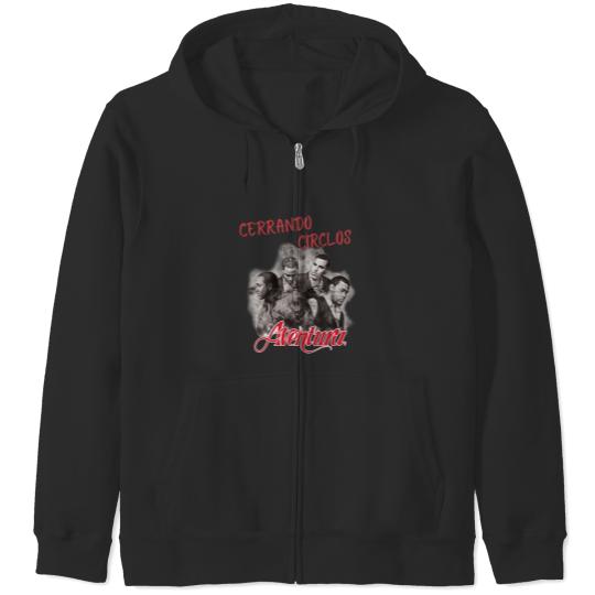 Discover Aventura Cerrando Ciclos 2024,Aventura Album Zip Hoodies, God's Project Album Zip Hoodies