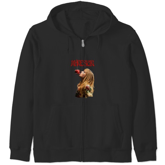 Discover Maneskin band poster art merch Zip Hoodies / Victoria De Angelis print Zip Hoodies