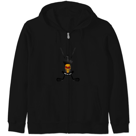 Discover King Of Golf - black color Zip Hoodies