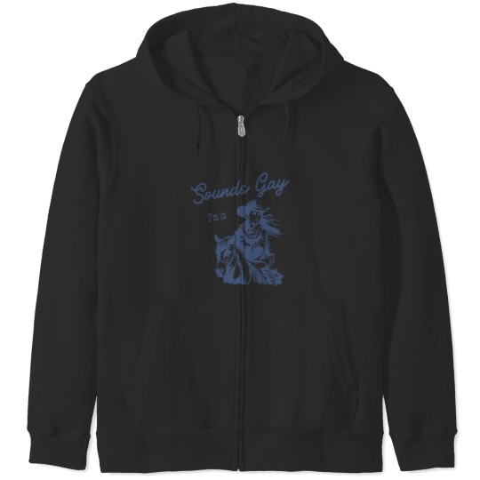 Discover Sapphic Pride Zip Hoodie - Sounds Gay I'm In