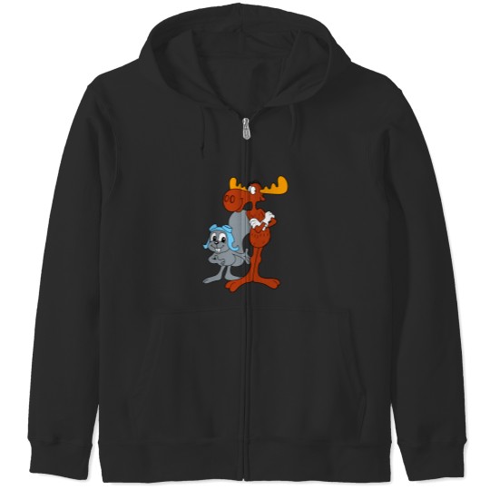 Discover Rocky and Bullwinkle Zip Hoodies