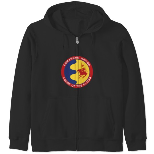Discover Comanche Nation Seal Lords Of The Plains Zip Hoodies