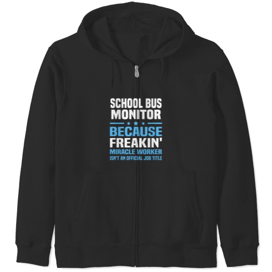 Discover School Bus Monitor Zip Hoodies