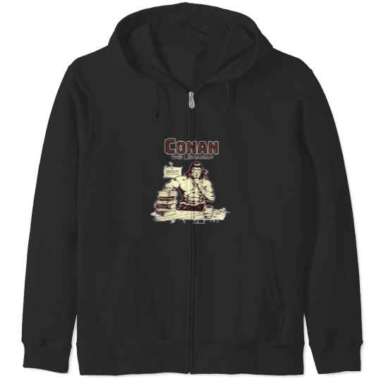 Discover Conan the Librarian Zip Hoodies