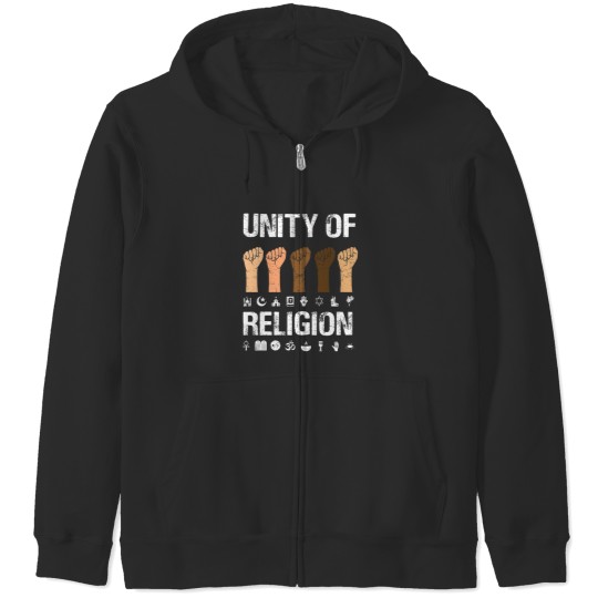 Discover Unity Of Religion, Freedom, Believe In Unity, Buddhism, Hinduism, God, Faith, Christian Zip Hoodies
