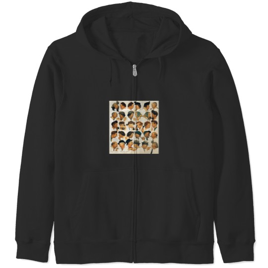 Discover Norman Rockwell Artwork Zip Hoodie