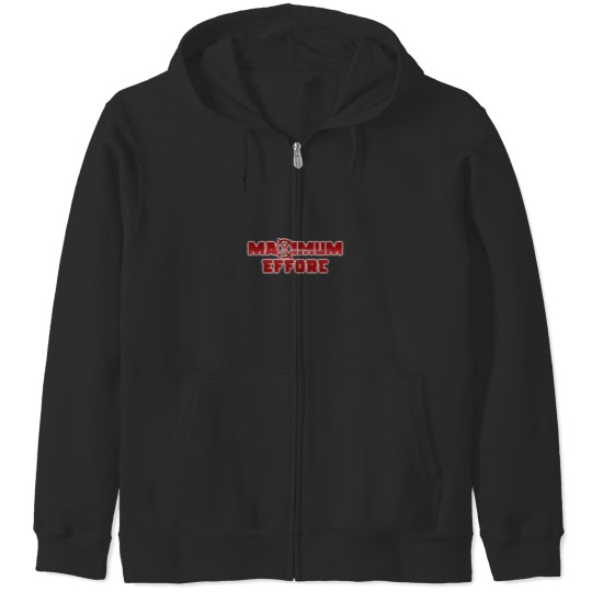 Discover MAXIMUM EFFORT Essential Zip Hoodies