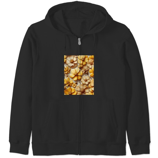 Discover Vibrant Yellow Cosmos Flowers Add a Splash of Sunshine to Your Space Classic Zip Hoodies