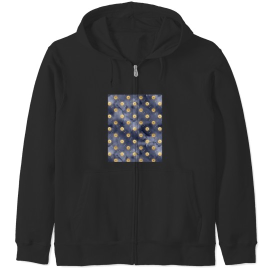 Discover Cosmic golden disc Graphic Classic Zip Hoodies