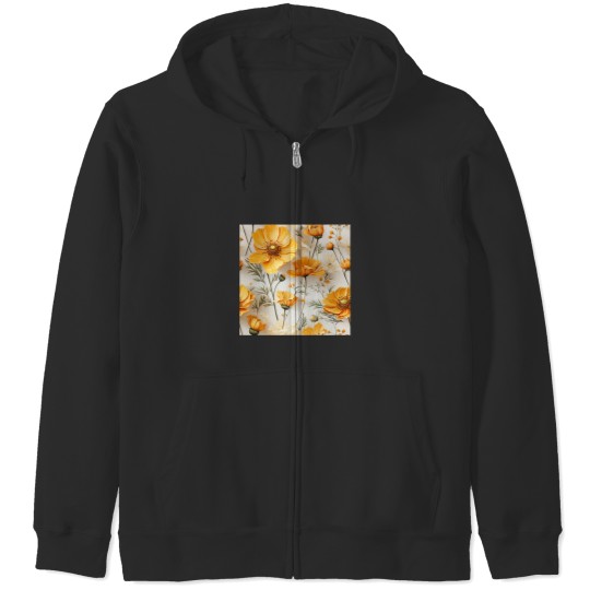 Discover Yellow Cosmos Flowers Classic Zip Hoodies