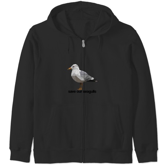 Discover Save our Seagulls Active Zip Hoodies