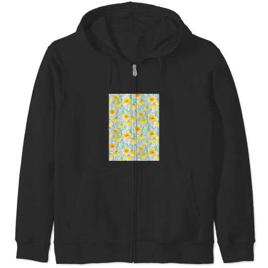 Discover Midsummer sunflowers Long Zip Hoodies