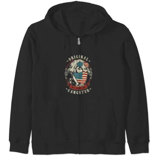 Discover George Washington Original Gangster 4th of July Tank Top Zip Hoodies
