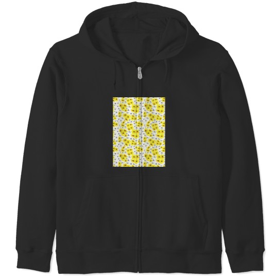 Discover Daisy Daisies Yellow Floral Colorful Pattern Graphic Zip Hoodies