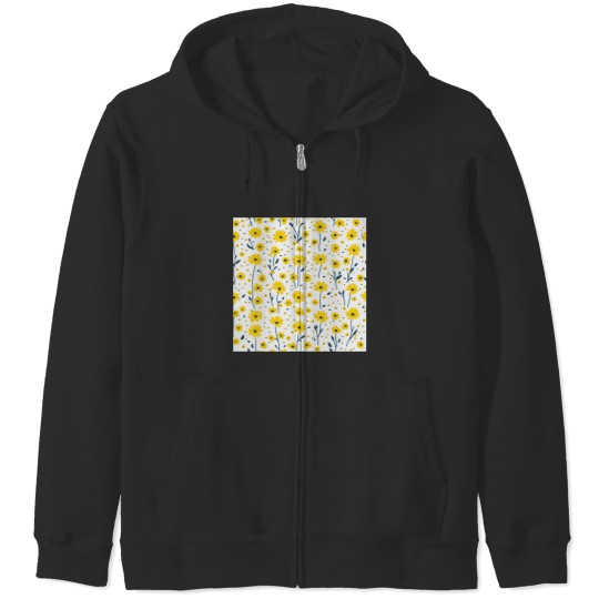 Discover Field of Daisies Premium Scoop Zip Hoodies