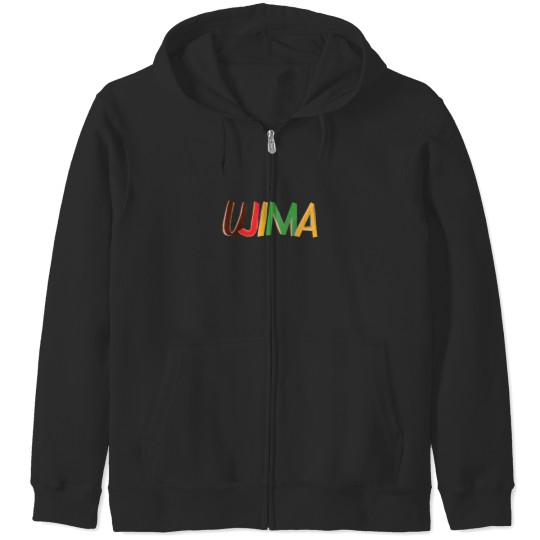 Discover Ujima Kwanzaa Holiday Zip Hoodies