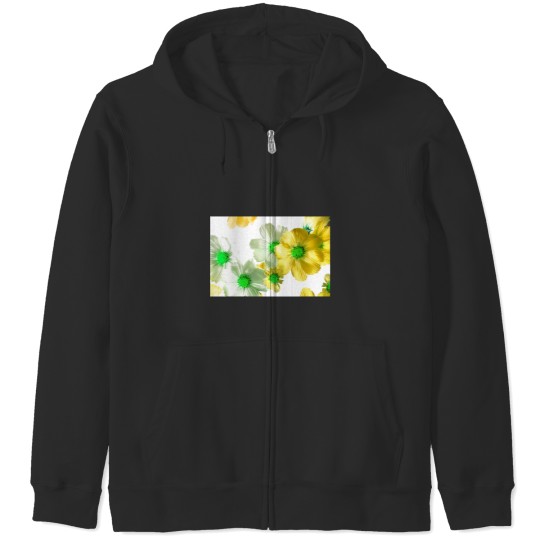 Discover Multicolor Flowers VI Classic Zip Hoodies