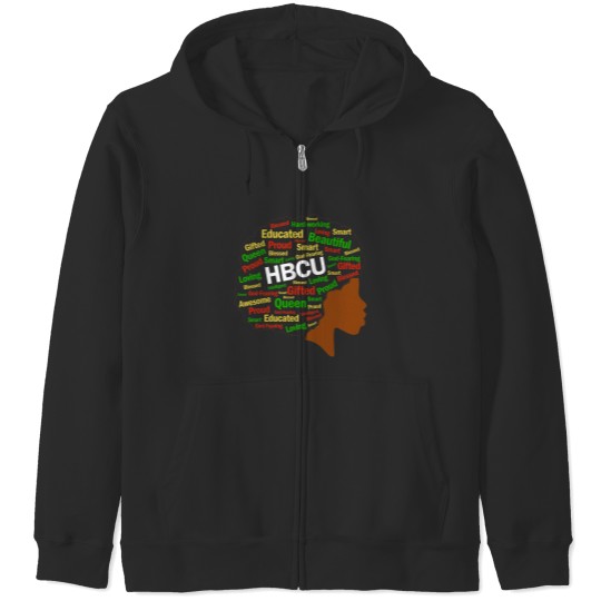 Discover Women HBCU Grad Afro History Girls Historical Black College Zip Hoodies