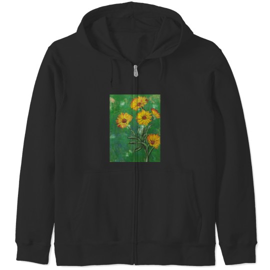 Discover Brown Eyed Susan Graphic Zip Hoodies