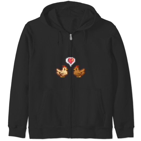 Discover Stardew Valley Chicken Love Zip Hoodies