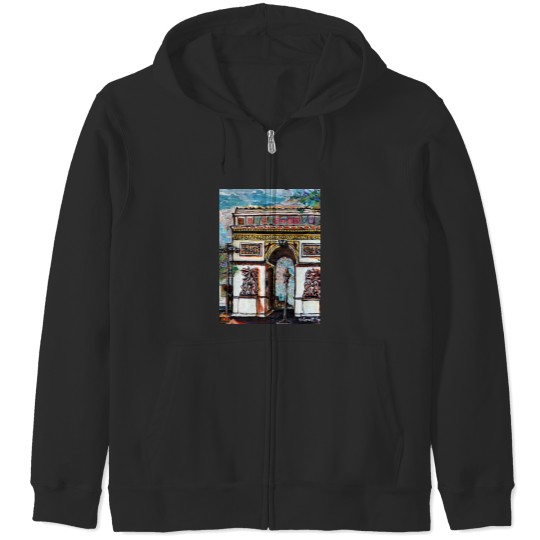 Discover Arch D Trmph Graphic Zip Hoodies