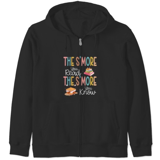 Discover the smore you read the smore you know books reading lover Zip Hoodies