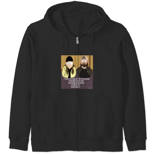 Discover Jay and Silent Bob SouthPark Cartoon Mash-Up Zip Hoodies