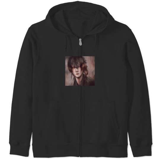 Discover Zhongli Painting 1002 Zip Hoodies