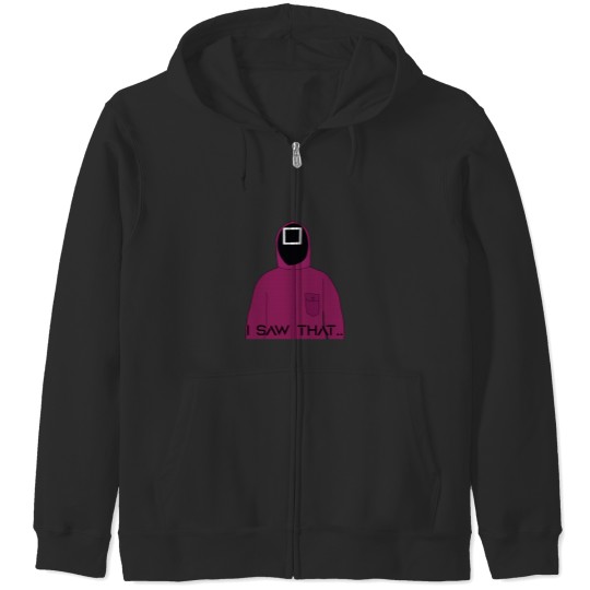 Discover Squid Cosplay - Pink Soldier - I saw that funny Zip Hoodies