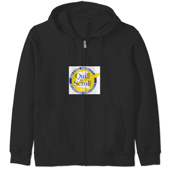 Discover Quill And Scroll (Journalism) Honor Society- Circle 1369 Zip Hoodies