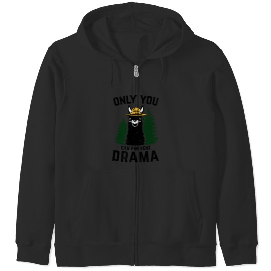 Discover The Original Only You Can Prevent Drama Llama Grunged SMOBEAR Parody Zip Hoodies