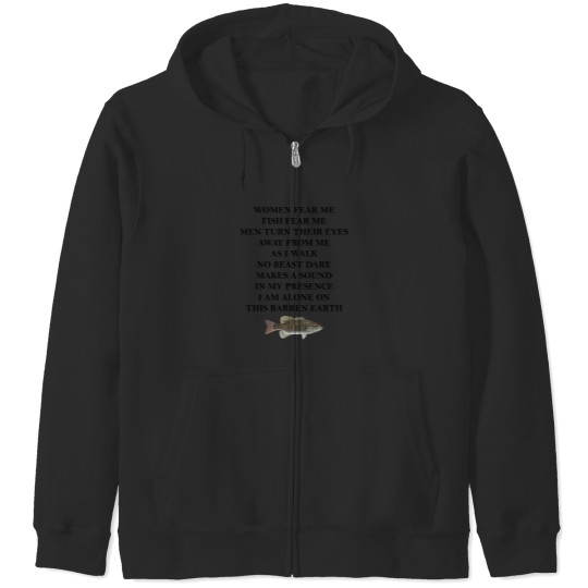 Discover Women Fear Me Fish Fear Me Zip Hoodies