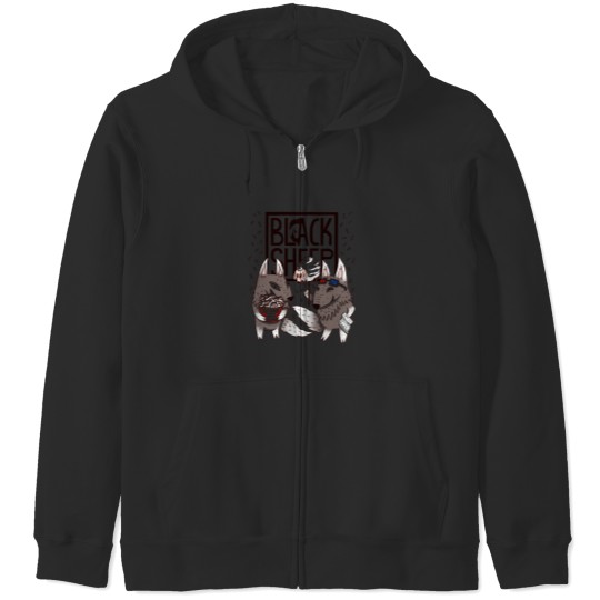 Discover Wolf'S Cinema Night 1 Zip Hoodies