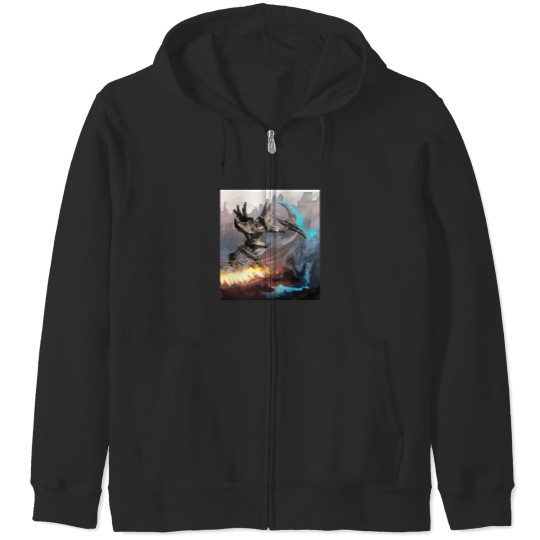 Discover Sci Fi Robot Zip Hoodies