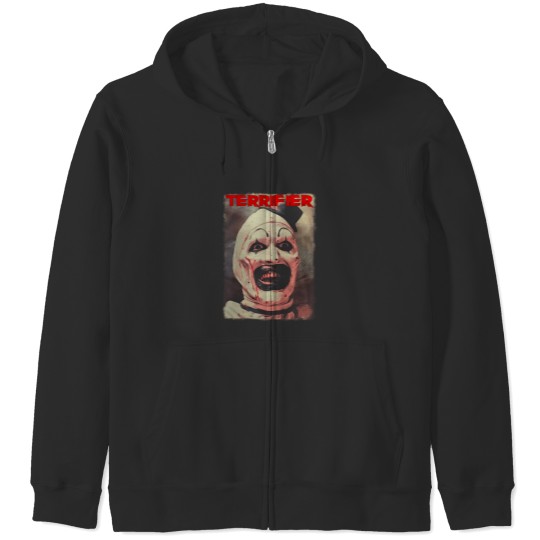 Discover Terrifier Art The Clown 1 Zip Hoodies